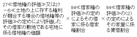 (1)の場合の算式